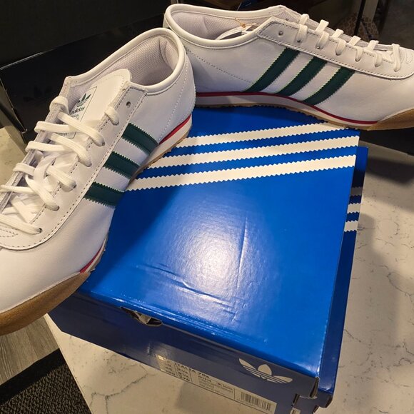 Adidas Italia 70s White Collegiate Green Red Gum Men's Size 10 JS1325 Shoes NEW - Picture 3 of 16